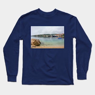 Sumartin Harbour on Brac Island, Croatia Long Sleeve T-Shirt